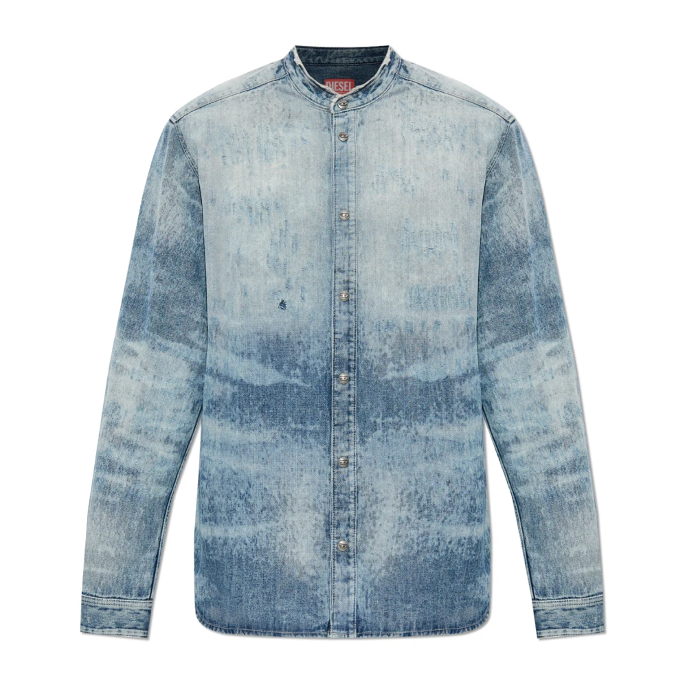 Diesel Hombre Azul - Camisa D-Simply-Fsh - Shirts - S - Camisa D-Simply-Fsh