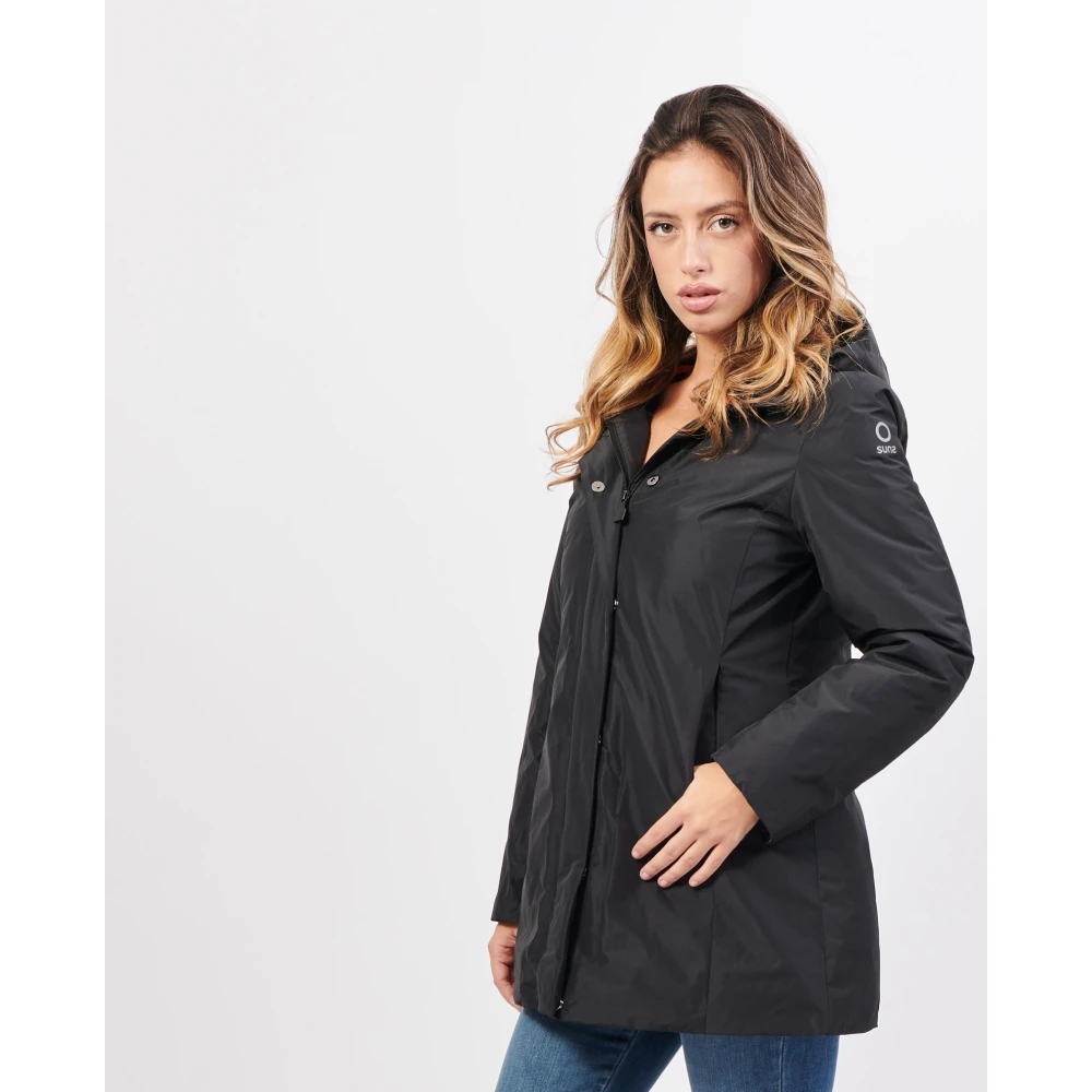 Suns Zwarte Parka met hoge prestatiekenmerken Black Dames