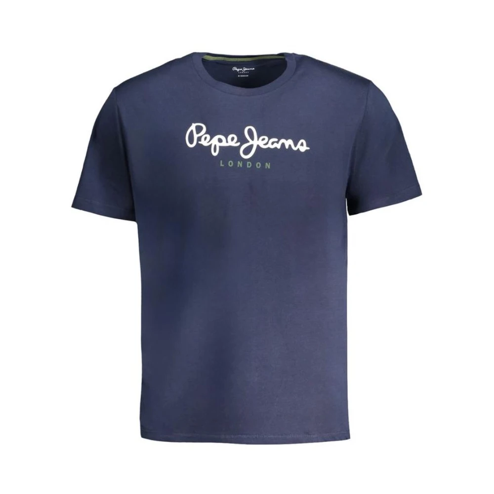 Pepe Jeans Blue Cotton Men T-Shirt - M - Image 5