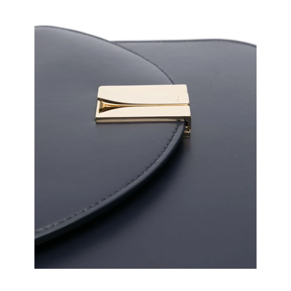 Bally Midnight Blue Smooth Grain Leren Tas Black Dames