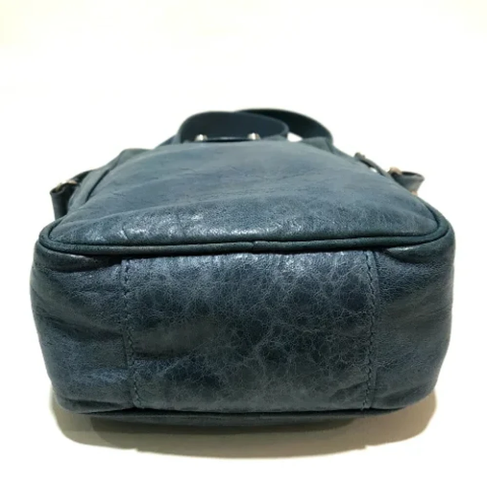 Balenciaga Vintage Pre-owned Leather balenciaga-bags Blue Dames