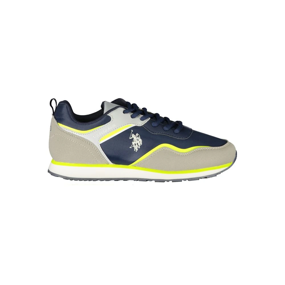 U.s. Polo Assn. Women's Blue Sneakers, 3 Uk, Polyester Sneaker With Sports Details