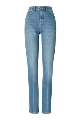 Mid-Rise Slim Straight Jean