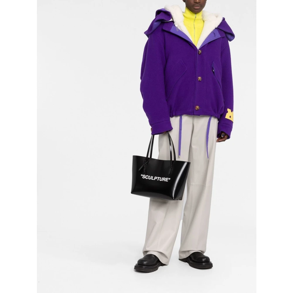 Off White Tote Bags Black Dames