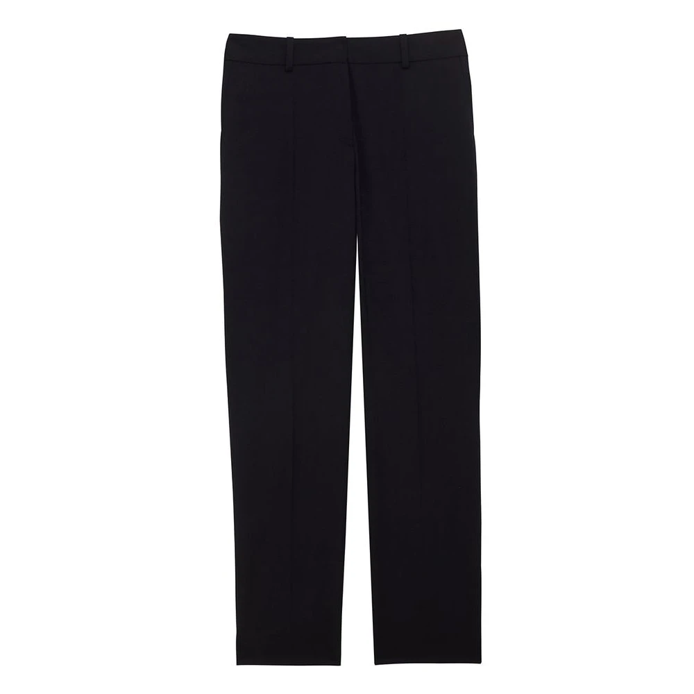 Ines De La Fressange Paris Audrey marineblauwe fijne wollen broek Blue Dames