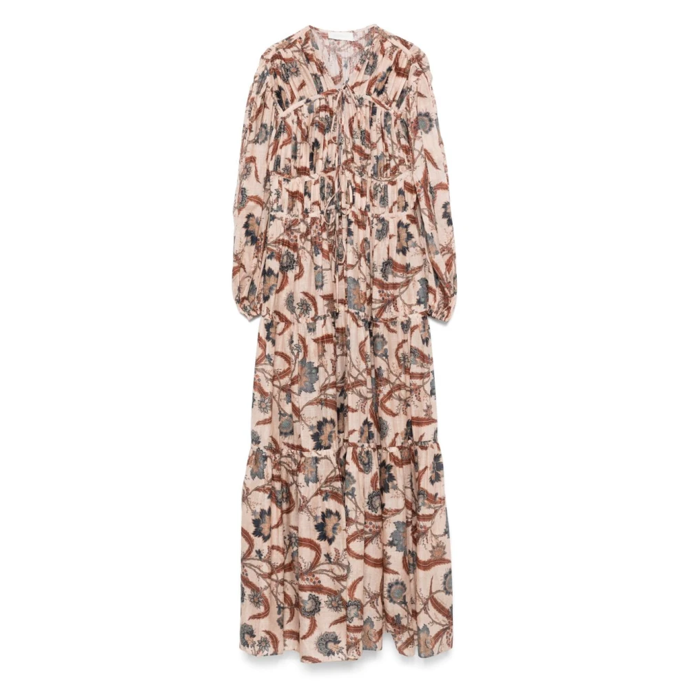 Zimmermann Women's Multicolor Maxi Dress With Self-Rouleau Ties - Maxi Dresses - Xs - Dresses
