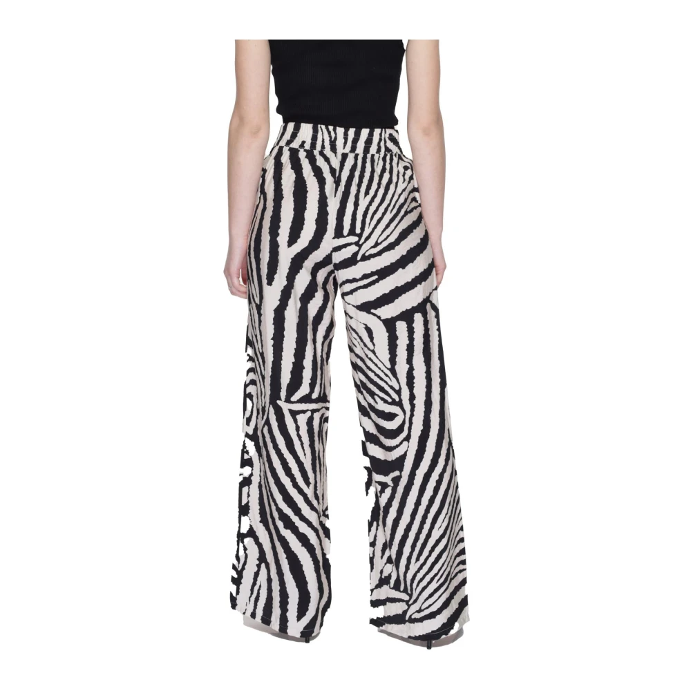 Jacqueline de Yong Luipaardprint Wijde Broek Multicolor Dames