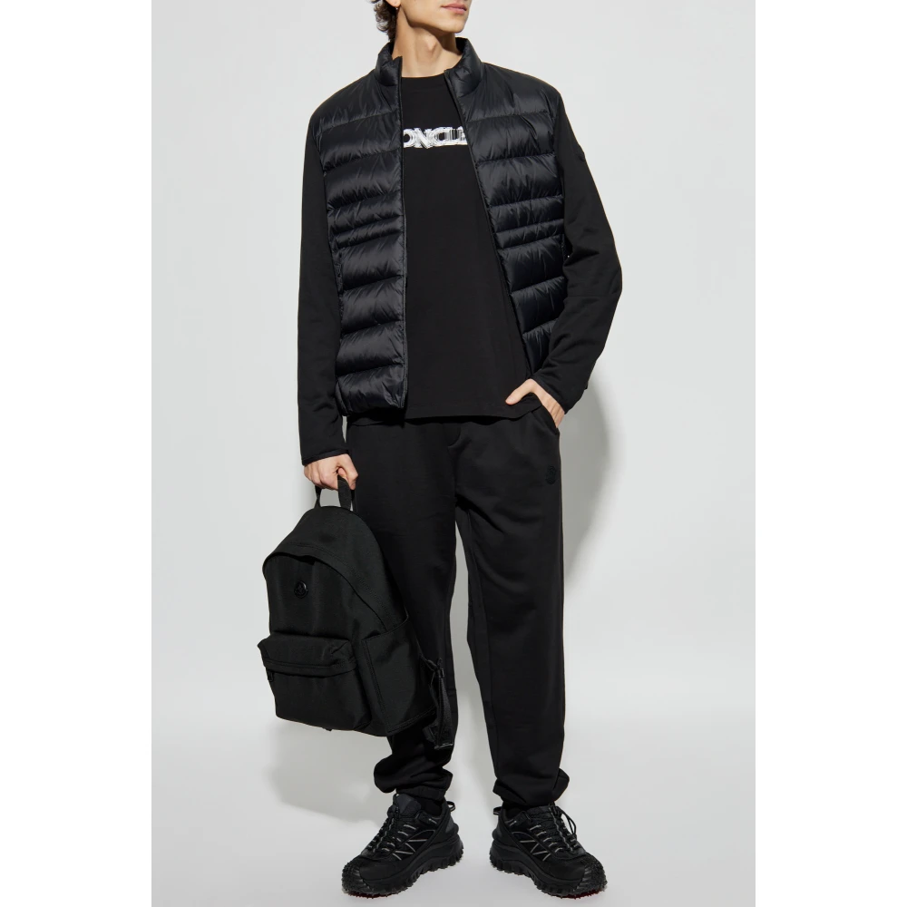 Moncler T-shirt met logo Black Heren