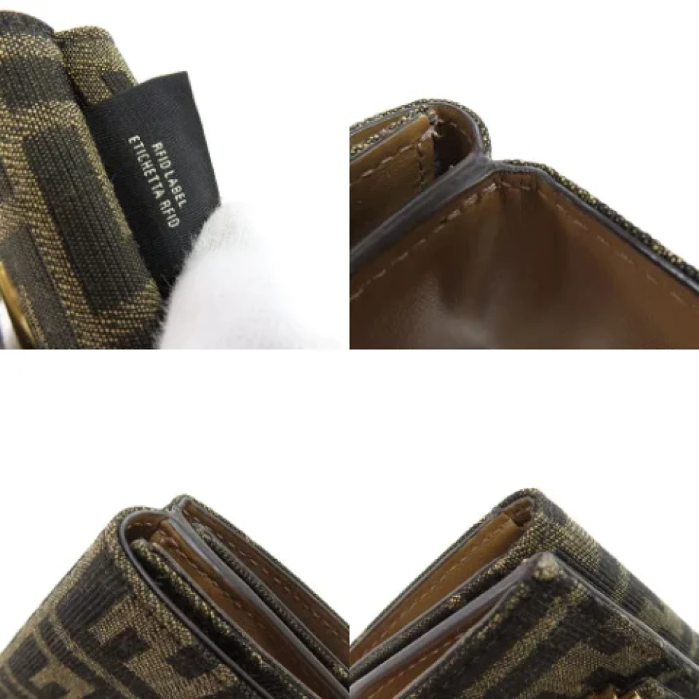 Fendi Vintage Pre-owned Canvas wallets Brown Dames
