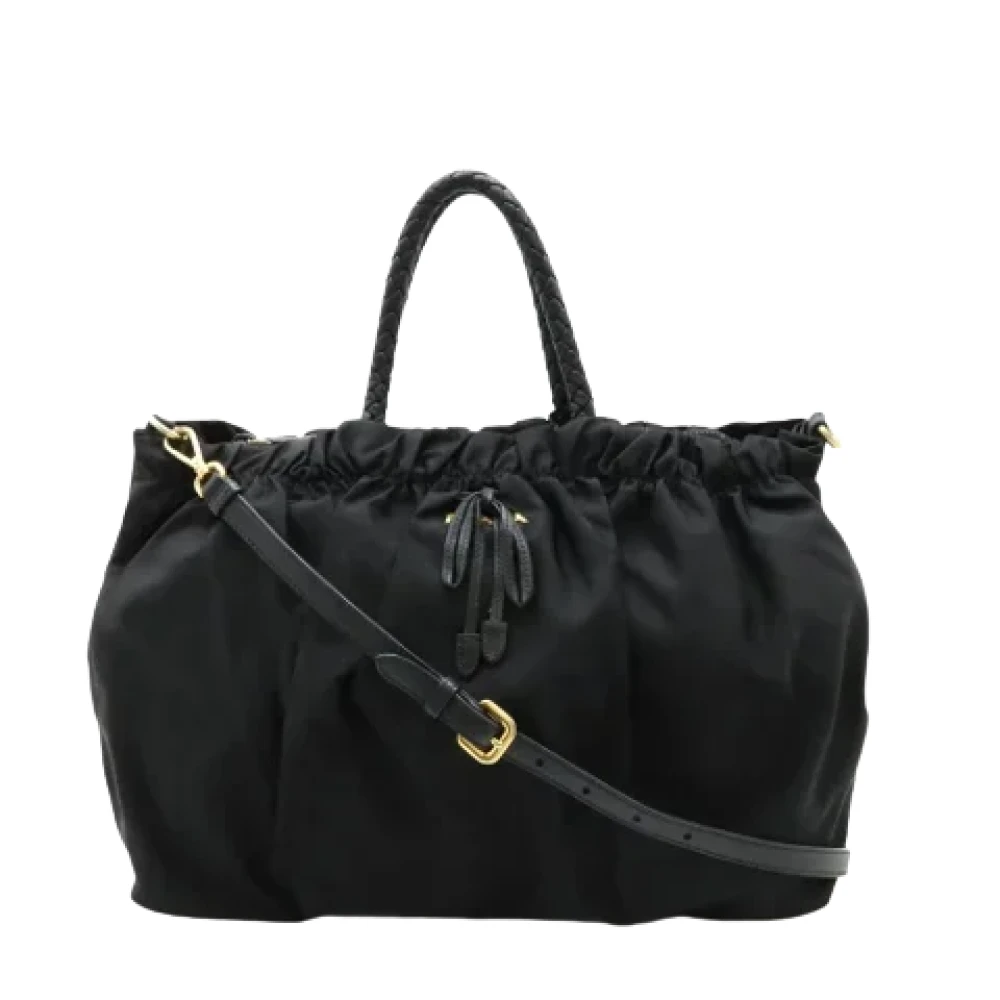 Prada Vintage Pre-owned Nylon prada-bags Black Dames