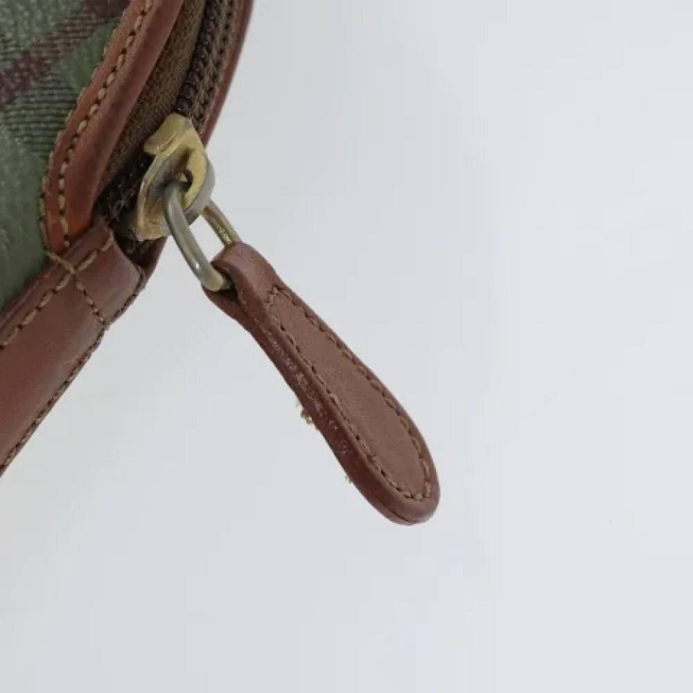 Burberry Vintage Pre-owned Canvas handbags Green Dames