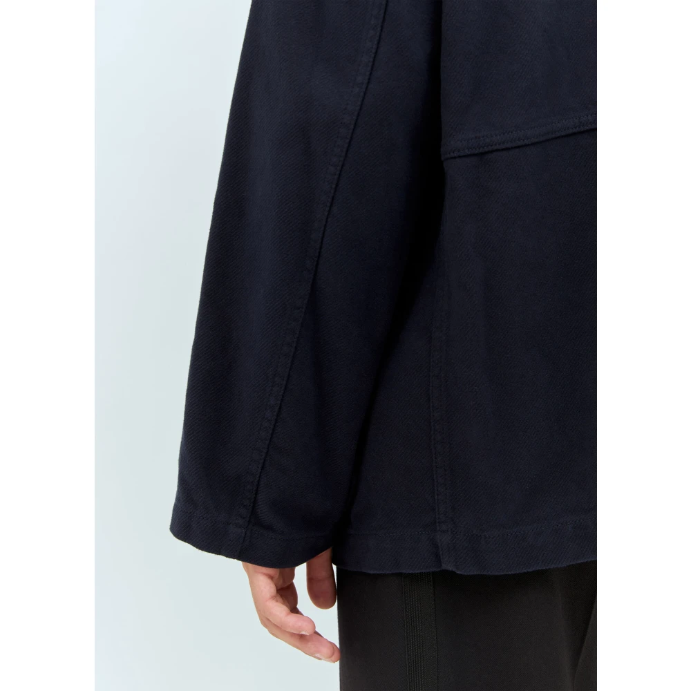 The Row Klassieke Katoenen Twill Jas Blue Heren