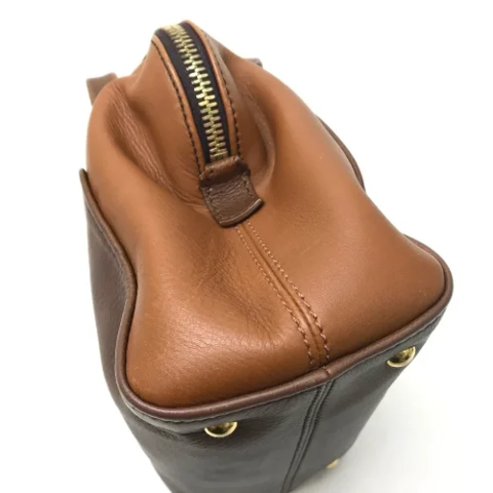 Fendi Vintage Pre-owned Leather fendi-bags Brown Dames