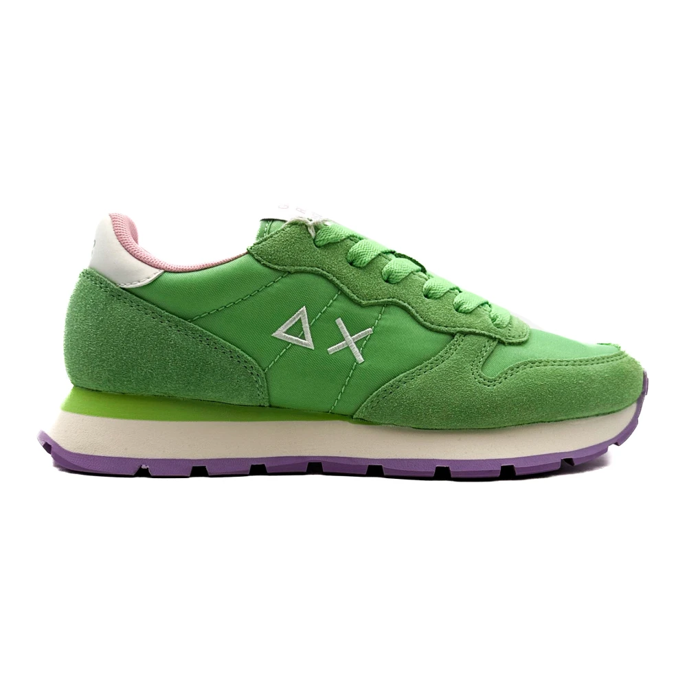 Sun68 Grön Ally Solid Sneakers Vår/Sommar 2025 Green, Dam