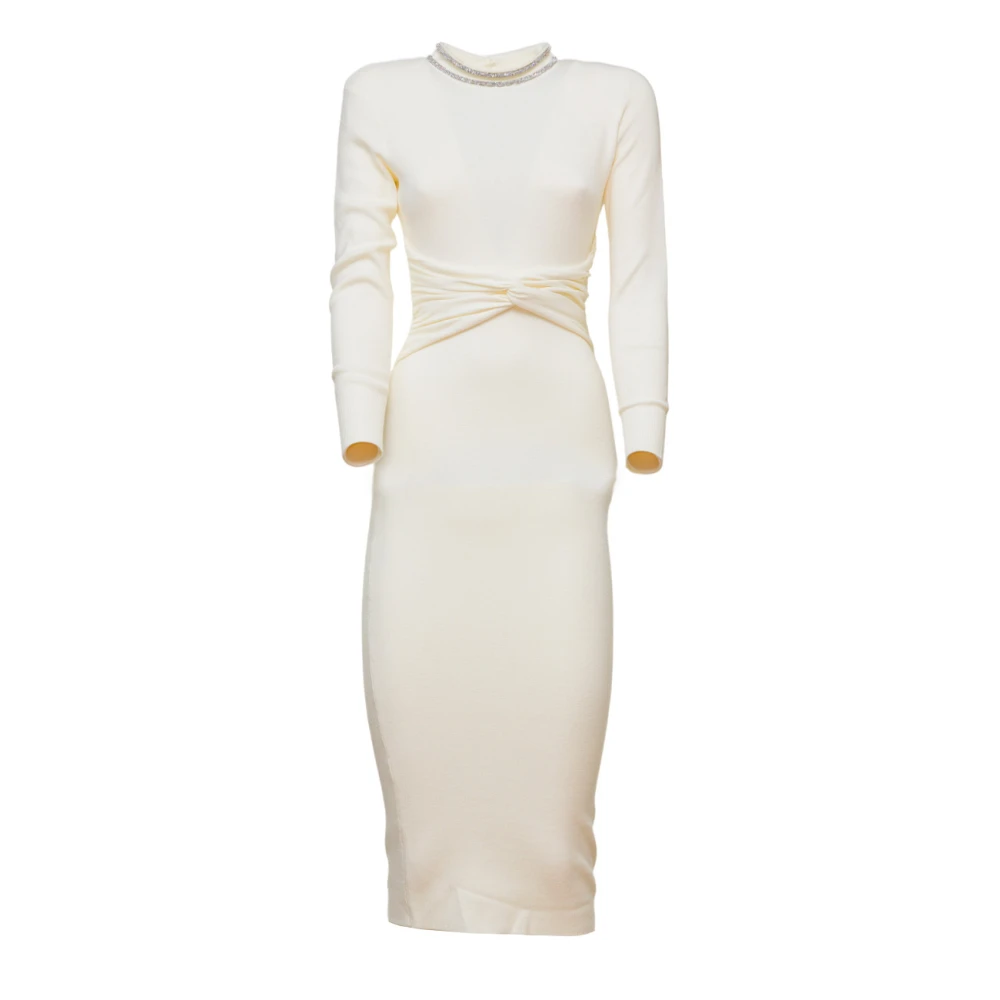 Nenette Serpentine Knoop Top Beige Dames