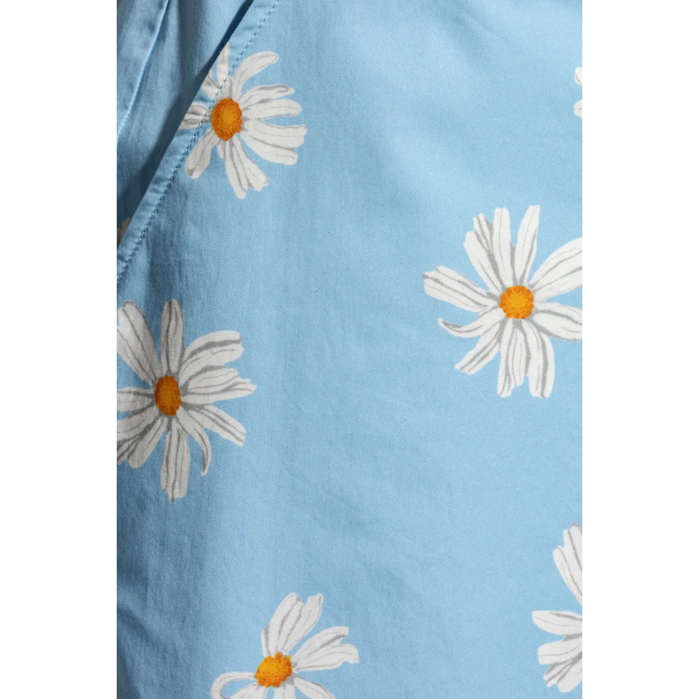 Moschino Shorts met bloemenpatroon Blue Heren