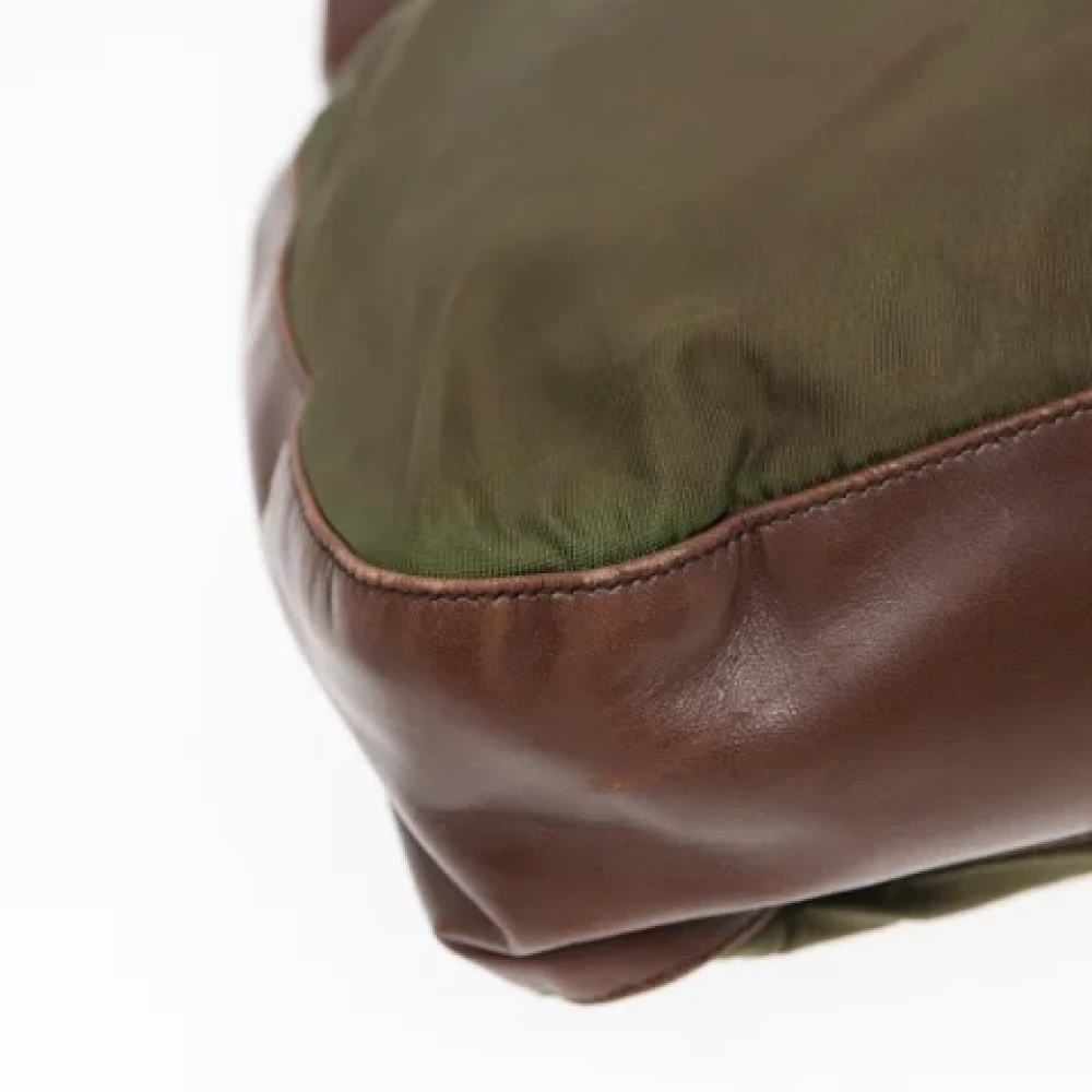 Prada Vintage Pre-owned Fabric prada-bags Green Dames