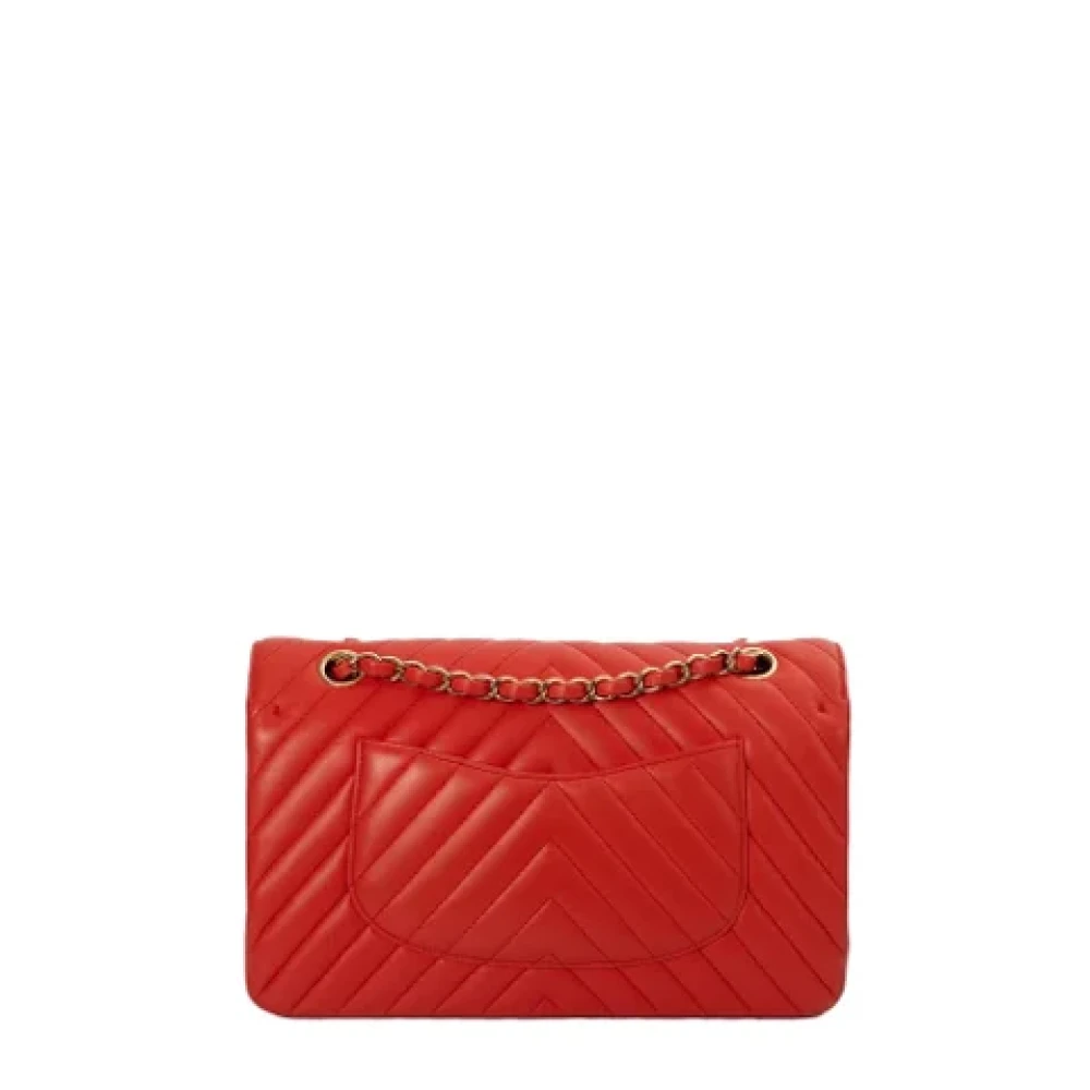 Chanel Vintage Pre-owned Leather chanel-bags Orange Dames