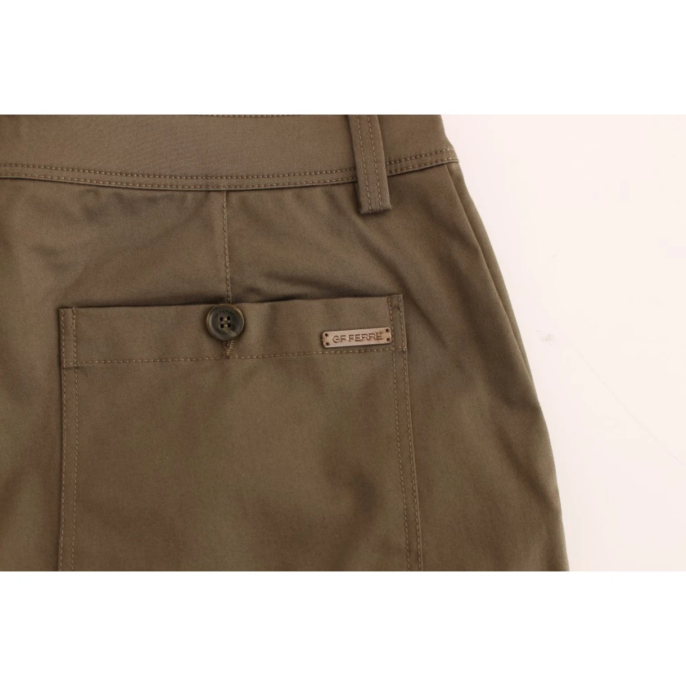 Gianfranco Ferré Groene Comfort Straight Leg Broek Green Heren