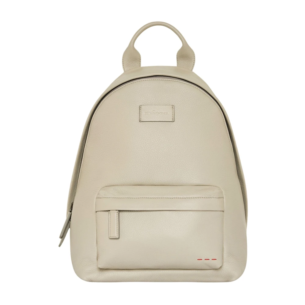 Kiton Luxe Hertenleren Rugzak Beige Heren
