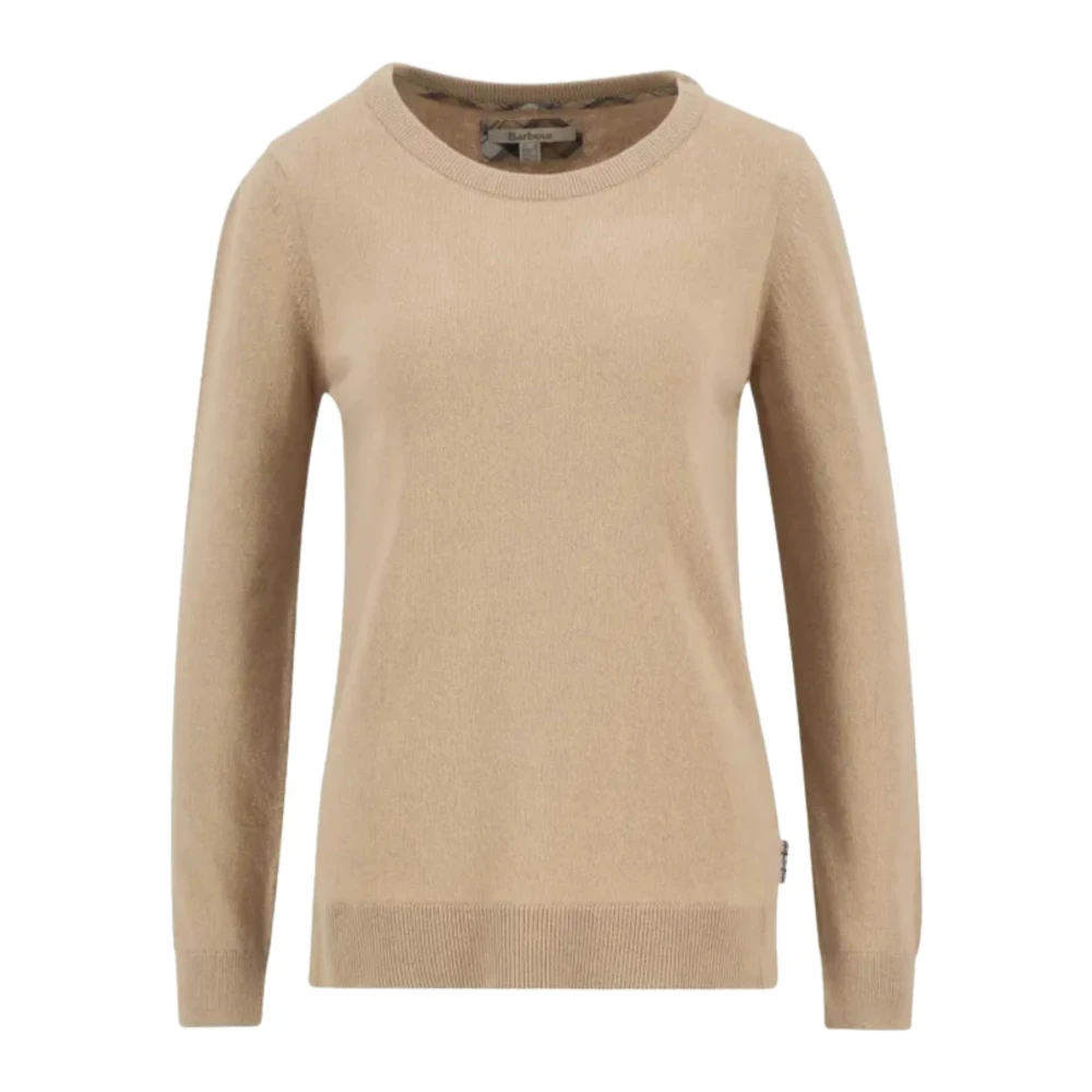 Barbour Women's Beige T-Shirts - Round-Neck Knitwear - L - Knitwear
