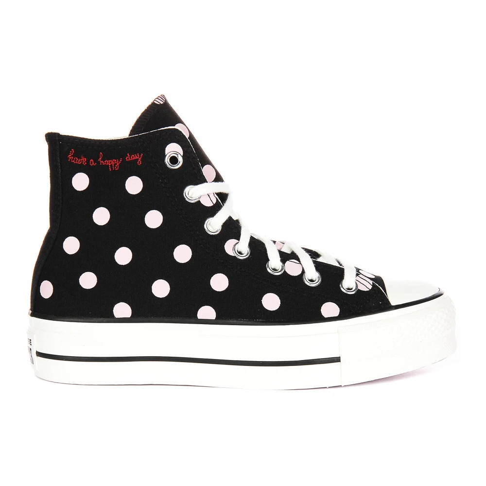 Converse Women's Black Polka Dot Hi-Top Sneakers Style
