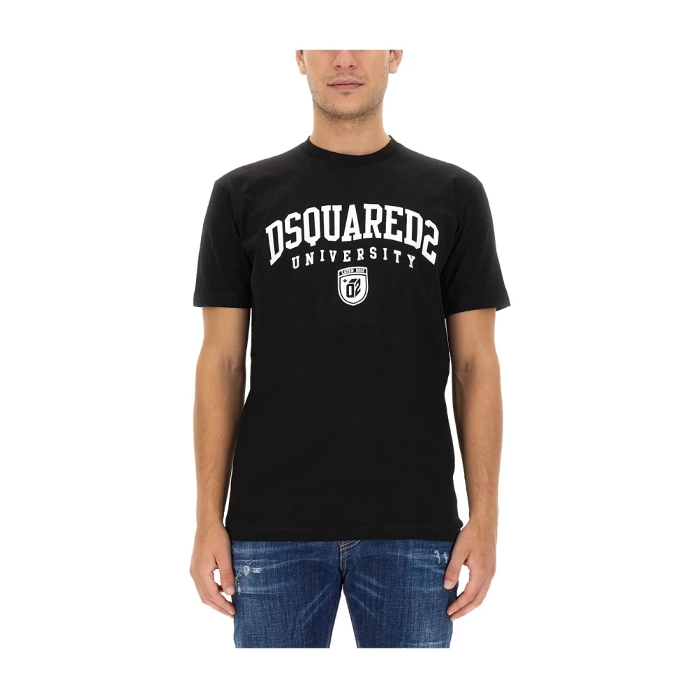 Dsquared2 Cool Fit Katoenen T-Shirt Black Heren