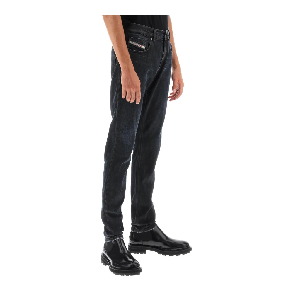 Diesel Slim Fit Straight-Leg Jeans Black Heren