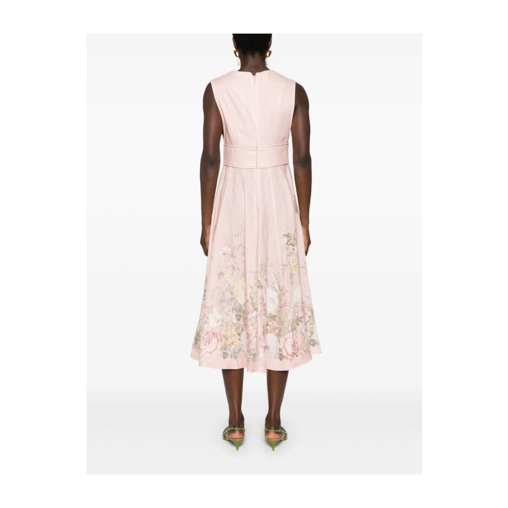 Zimmermann Roze Jurk voor Vrouwen Aw24 Multicolor Dames