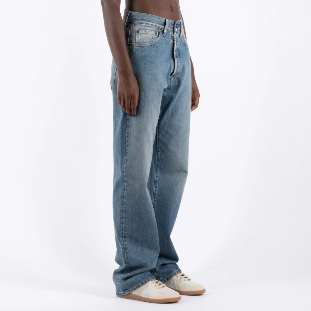 Maison Margiela Blauwe Katoenen Jeans Blue Dames
