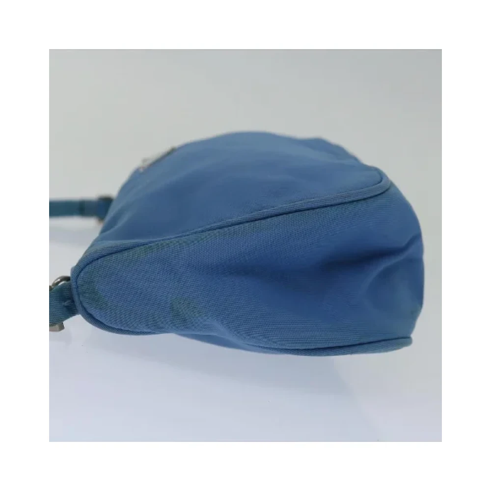 Prada Vintage Pre-owned Nylon home-office Blue Dames