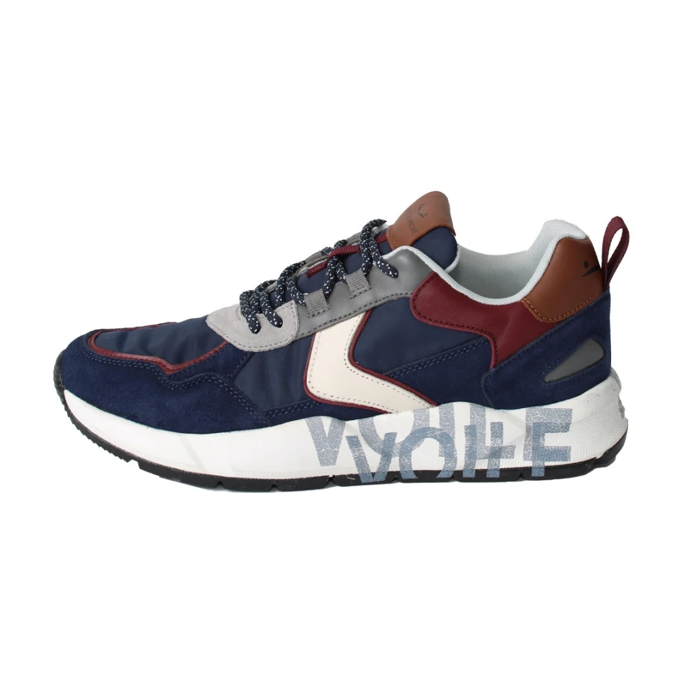 Voile Blanche Men's Blue Sneakers, 9 Uk, Suede Leather Trainers
