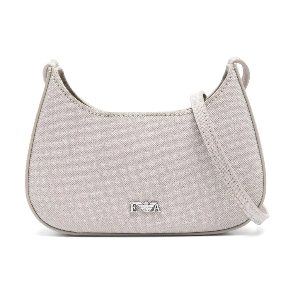 Emporio Armani Schoudertas met Glitterafwerking Gray Dames