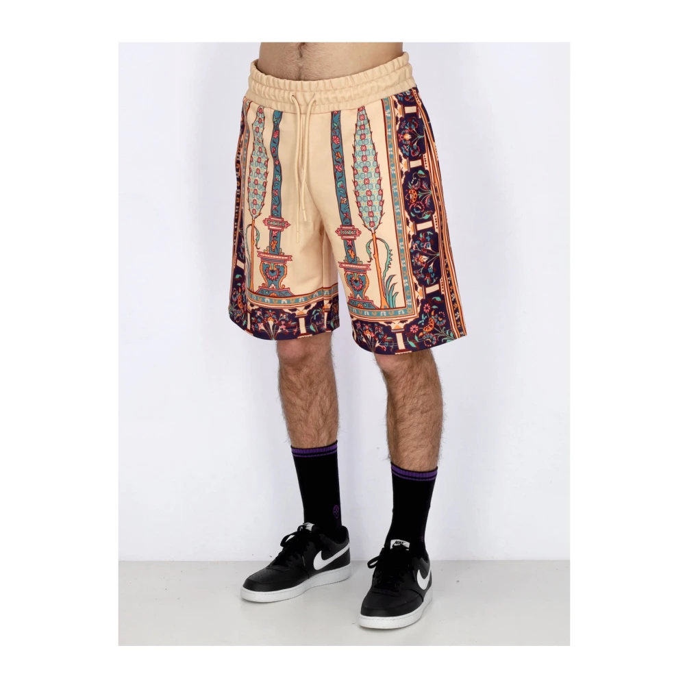 Dolly Noire Beige Persian Rug Sweatshorts Tracksuit Broek Beige Heren