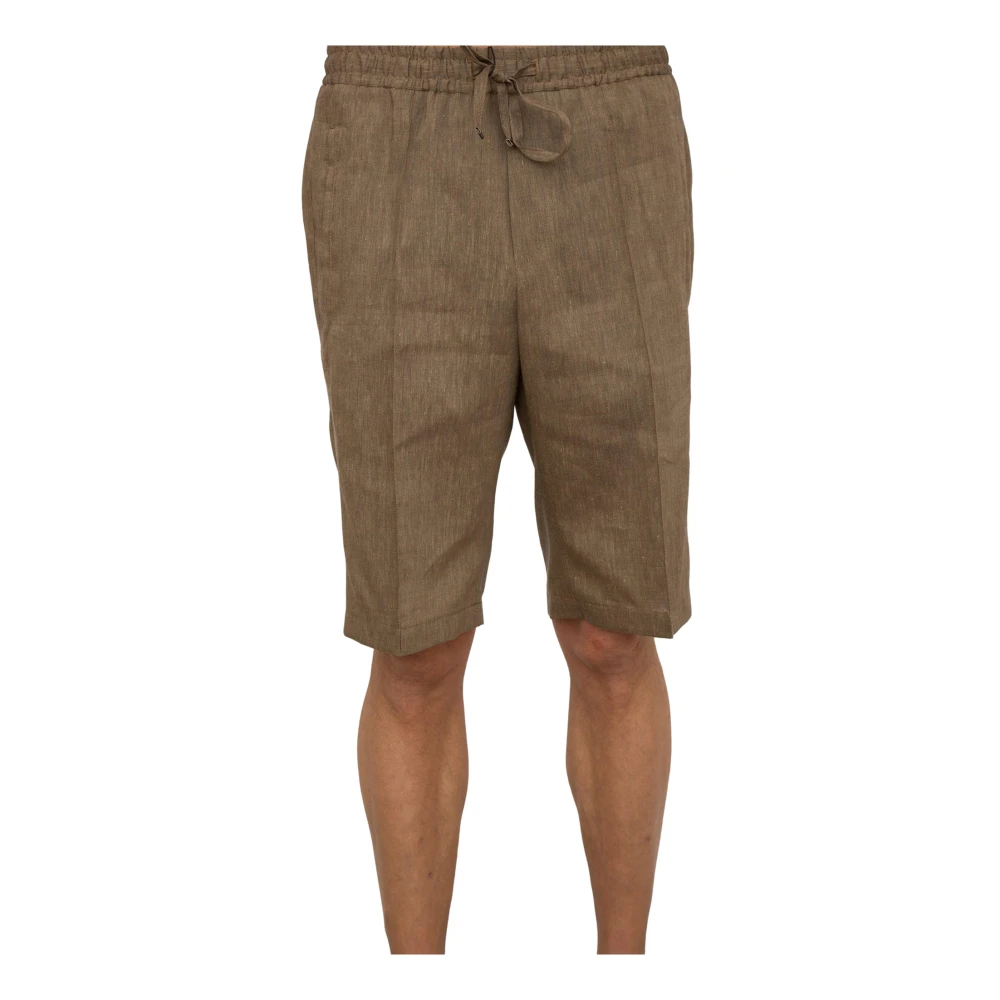 Corneliani Stijlvolle Bermuda Shorts voor Mannen Brown Heren