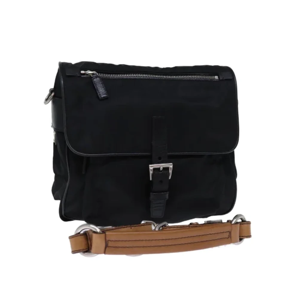 Prada Vintage Pre-owned Nylon prada-bags Black Dames