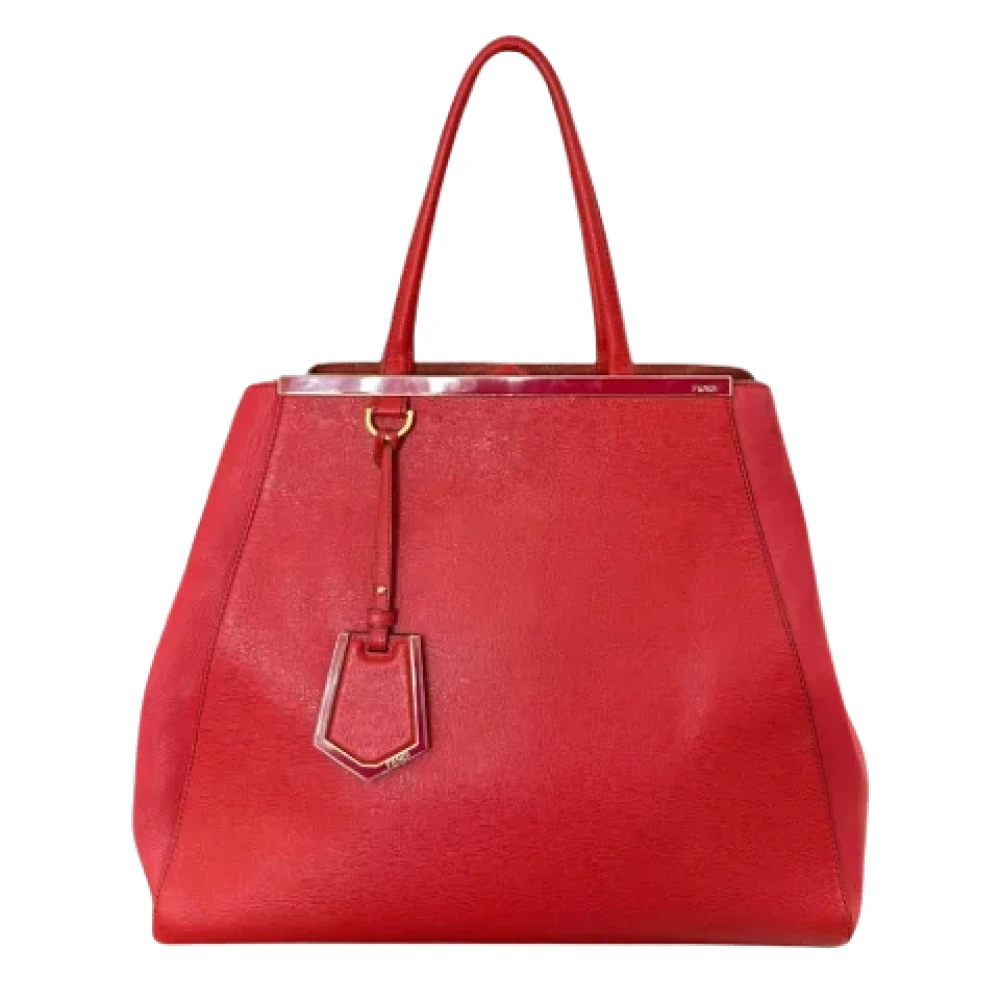 Fendi Vintage Pre-owned Leather shoulder-bags Red Dames
