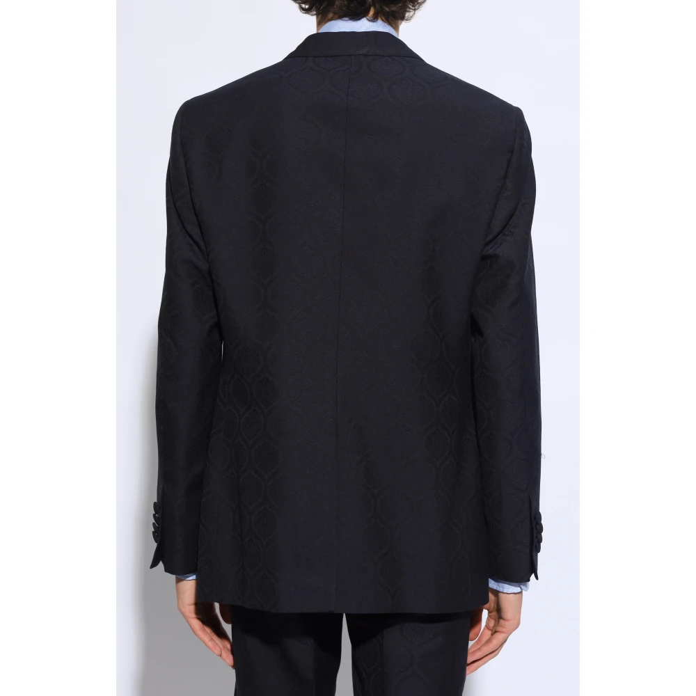 ETRO Geblokte blazer Black Heren