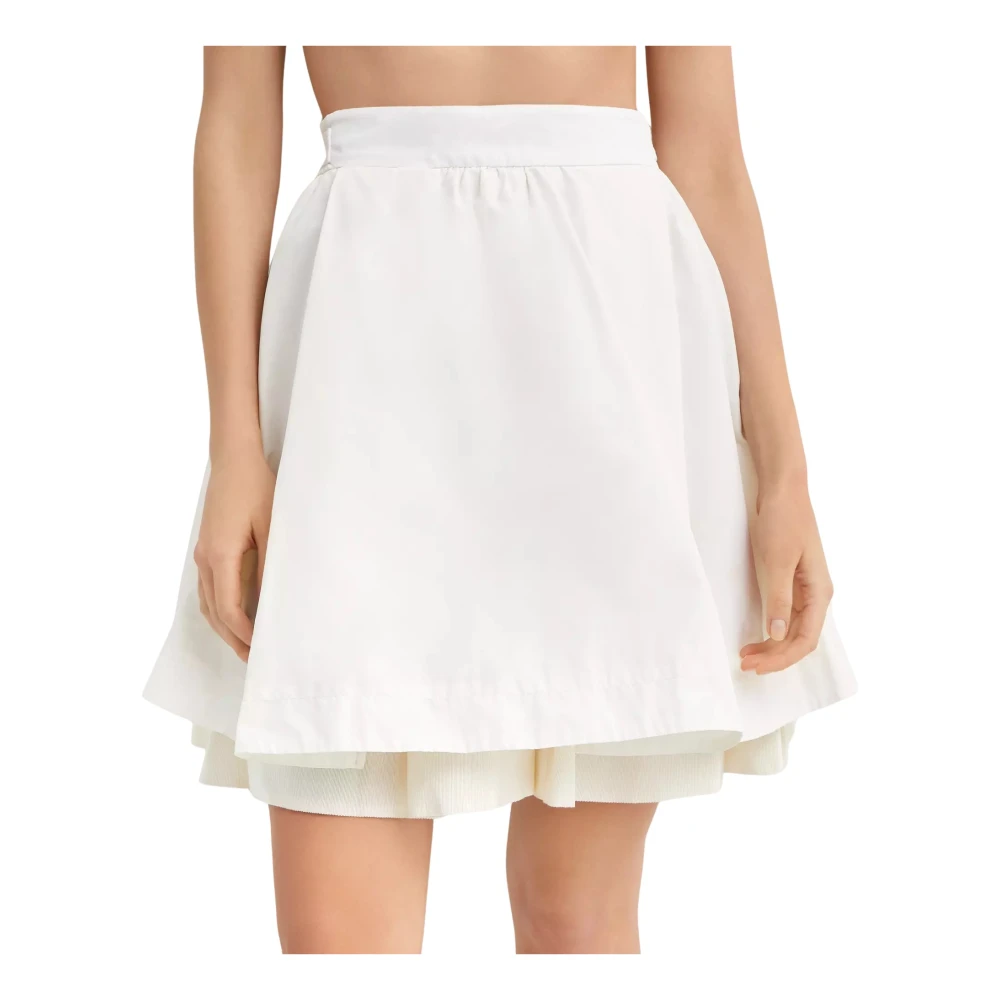 Moncler Klassieke Ecru Rok White Dames