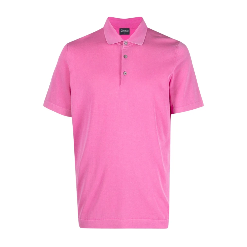 Drumohr Roze Katoenen Polo Shirt Pink Heren