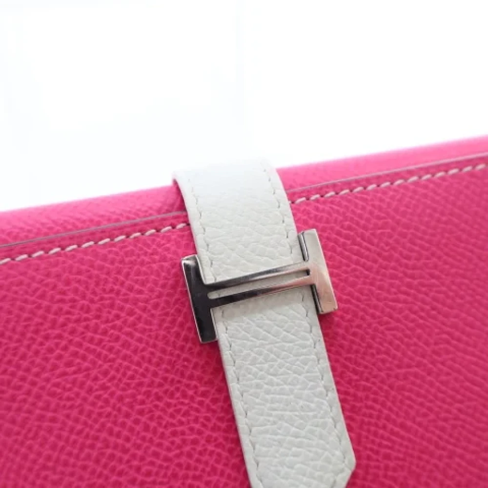 Hermès Vintage Pre-owned Leather wallets Pink Dames
