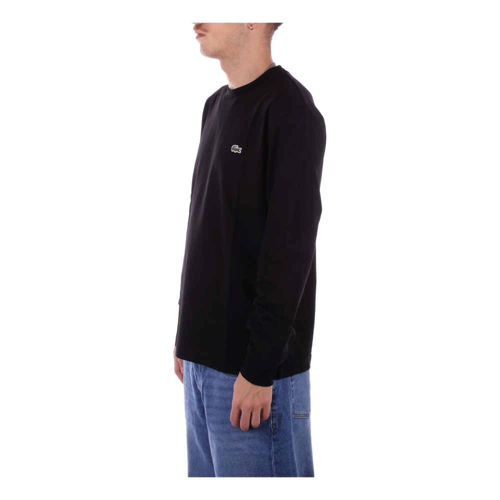 Lacoste Zwart Logo Voorkant T-shirt Polo Black Heren