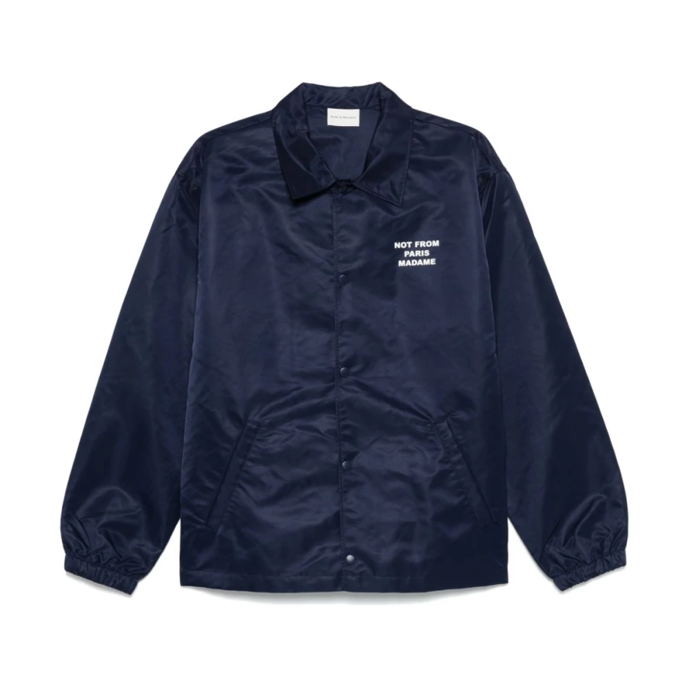 Drole de Monsieur Blauwe Winterjas Stijlvol Ontwerp Blue Heren