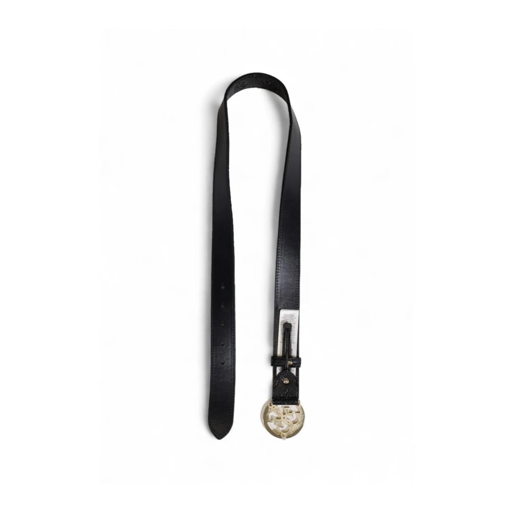 Guess Modern Zwart Polyurethaan Damesriem Black Dames