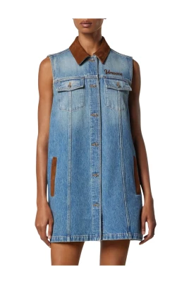 Denim A-Line Klänning