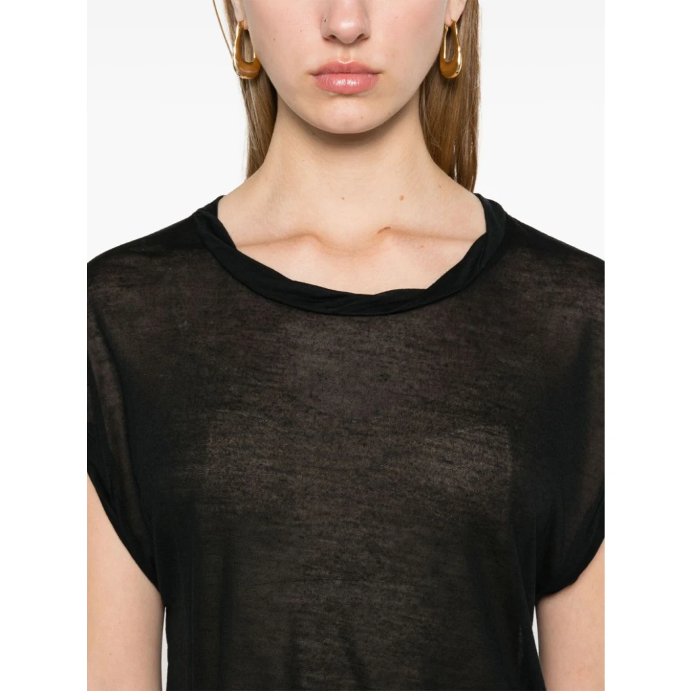 majestic filatures Zwarte Sweater Collectie Black Dames