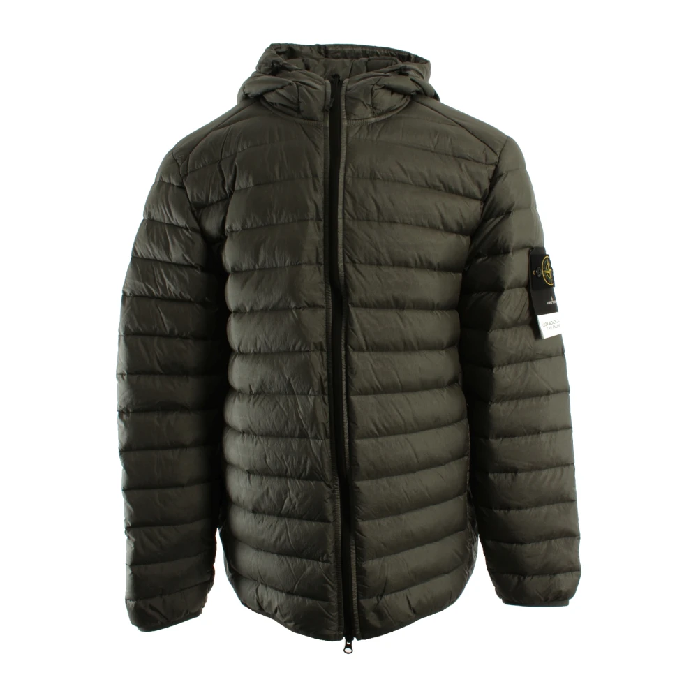 Stone Island Green Winter Jackets, Male, 2XL, Down Jackets