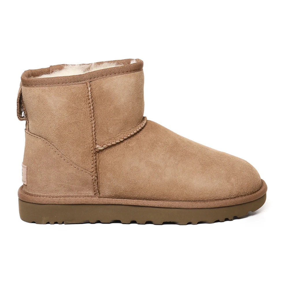 UGG Svarta stövlar med fårskinn och mocka Brown, Dam