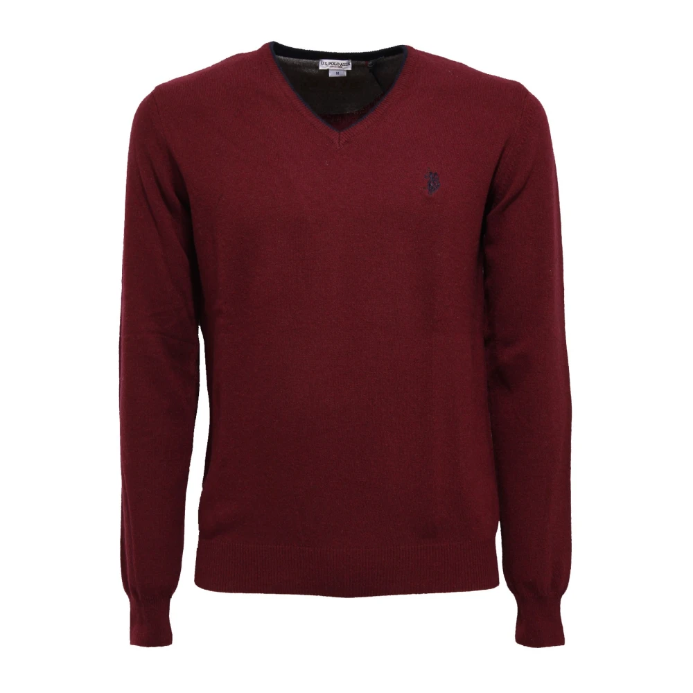 U.s. Polo Assn. Men's Bordeaux Wool/Cashmere Sweater