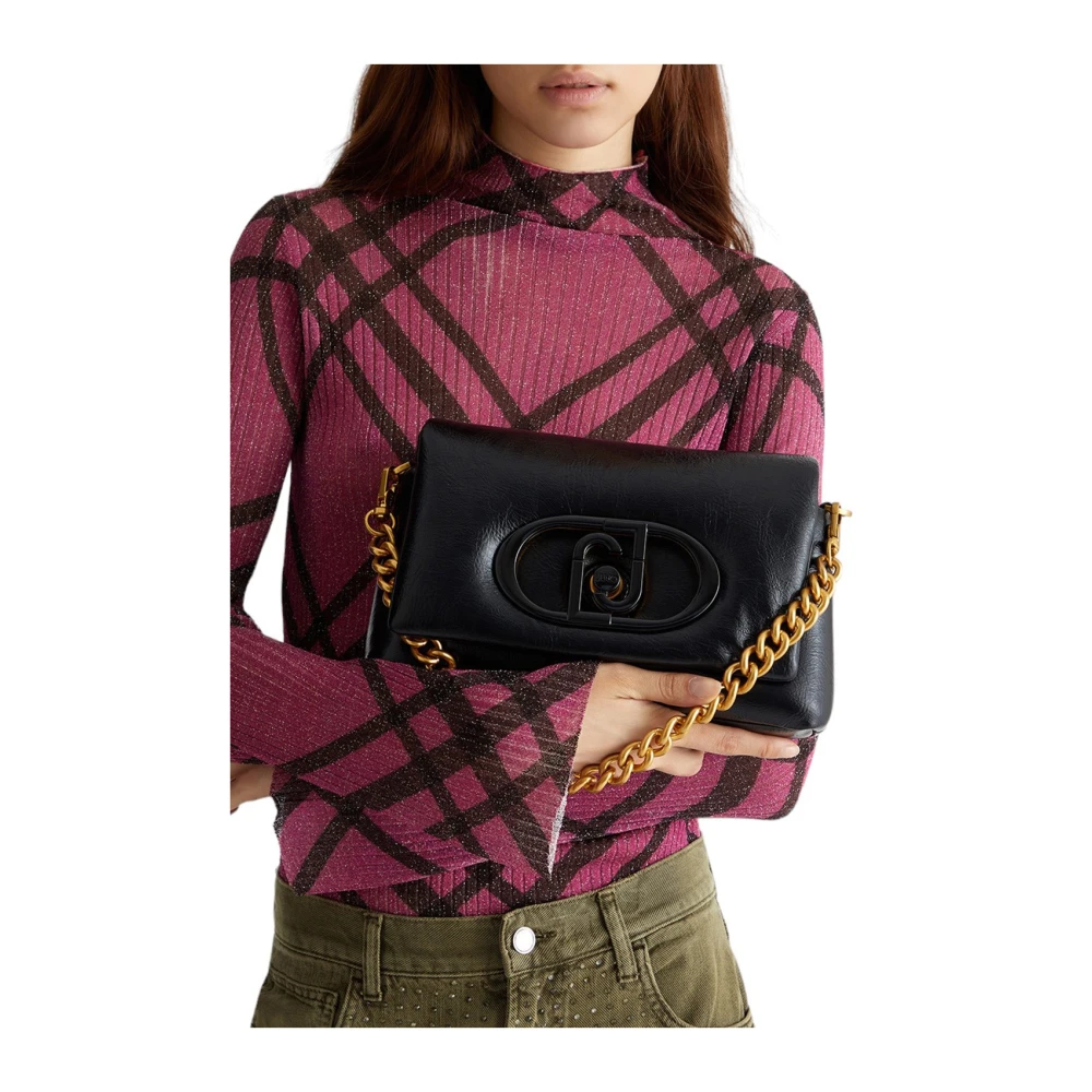 Liu Jo Zwarte Cross Over Schoudertas Black Dames